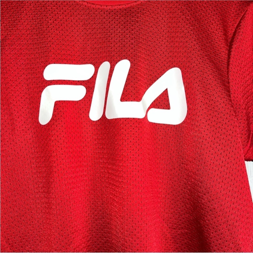 Fila Red Jersey Tee - Picture 2 of 4
